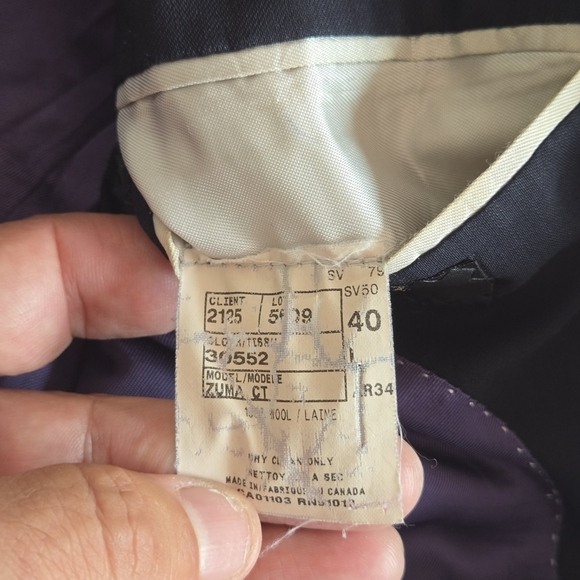 JACK VICTOR Exclusive Collection Navy Sport Coat - Picture 5 of 11